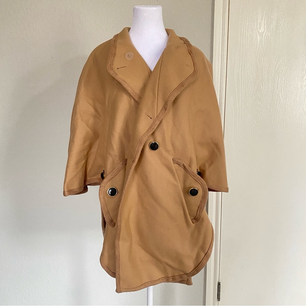 French Connection Camel Cape Coat